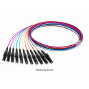 E2000/PC Faserpigtail 12er Satz farbig, 50/125&micro;,...