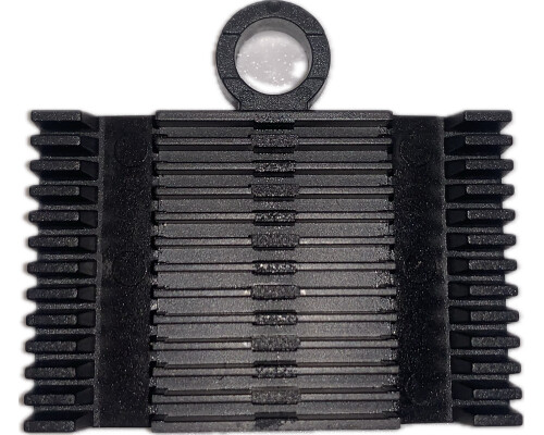 Splei&szlig;halter f&uuml;r 12 Lichtbogensplei&szlig;e crimp, schwarz