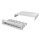 Konsolidierungspunkt-Geh&auml;use 12-Port &ndash; Tisch, Wand oder Hutschiene, lichtgrau RAL 7035