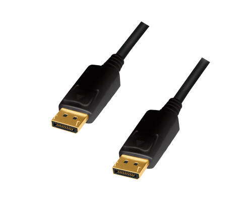 DisplayPort-Kabel, DP/M zu DP/M, 4K/60 Hz, CCS, schwarz, 2 m
