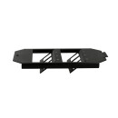 Bodentankeinsatz f&uuml;r 6 Ports &ndash; 2&times;3 Keystone Module, Schwarz RAL 9005