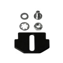 Bodentankeinsatz f&uuml;r 6 Ports &ndash; 2&times;3 Keystone Module, Schwarz RAL 9005