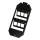 Bodentankeinsatz f&uuml;r 6 Ports &ndash; 2&times;3 Keystone Module, Schwarz RAL 9005