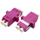 LC Duplex Kupplung, Kunststoffgeh&auml;use, OM4,violett