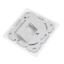 Datendose leer f&uuml;r 1x Keystone Jack (Modul) 1 Port Unterputz RAL9010 - designf&auml;hig