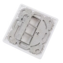 Datendose leer f&uuml;r 3x Keystone Jack (Modul) 3 Port...