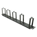 19" Kabelf&uuml;hrungspanel / Rangierpanel, schwarz,...