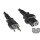 Netzkabel Schweiz YP-46/YC-20, 1mm_, SEV, 1,8m CHE 3pin teilisoliert/IEC 60320-C15, schwarz