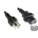 Netzkabel Amerika USA YP-12/YC20, AWG14, 1,8m USA NEMA...