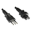 Netzkabel Italien YP-45/YC-14, 0,75mm_, 1,8m ITA 3pin/IEC...