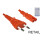 DINIC Netzkabel YP-21A/YC-13, 0,75mm_, VDE, 1,8m Eurostecker/IEC 60320-C7, orange