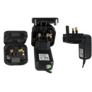 Stromadapter England UK,  Netzteil, schwarz GBR 3A...