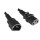 Kaltger&auml;tekabel UL/VDE-ENEC YP-32/YC-12, 1mm_ 1,8m IEC 60320-C13/C14, Verl&auml;ngerung, schwarz