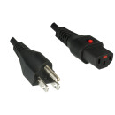 Netzkabel Amerika USA YP-12/YC-12, AWG18, 2m USA NEMA...