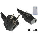 DINIC Netzkabel YP-22/YC-12, 1mm_, VDE, 5m Schuko CEE 7/7...