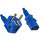 Netzkabel YP-22/YC-12, 0,75mm_, VDE, 1,8m Schuko CEE 7/7 90&deg;/IEC 60320-C13, blau