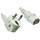 Netzkabel YP-22/YC-12, 0,75mm_, VDE, 1,8m Schuko CEE 7/7 90&deg;/IEC 60320-C13, grau