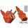DINIC Netzkabel YP-22/YC-12, 0,75mm_, VDE, 1,8m Schuko CEE 7/7 90&deg;/IEC 60320-C13, orange