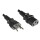 Netzkabel Schweiz YP-46/YC-12, 1mm_, SEV, 3m CHE 3pin teilisoliert/IEC 60320-C13, schwarz